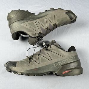 Salomon Speedcross 5 Men’s Size 11.5 Running Shoes Black Trail Sneakers 410429